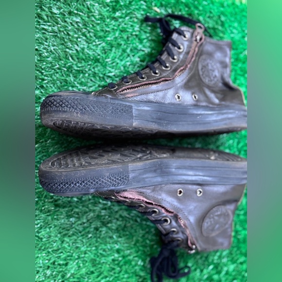 Men's‎ Unisex High-Top Leather Sneakers Size M-7 W-9 - Picture 6 of 8
